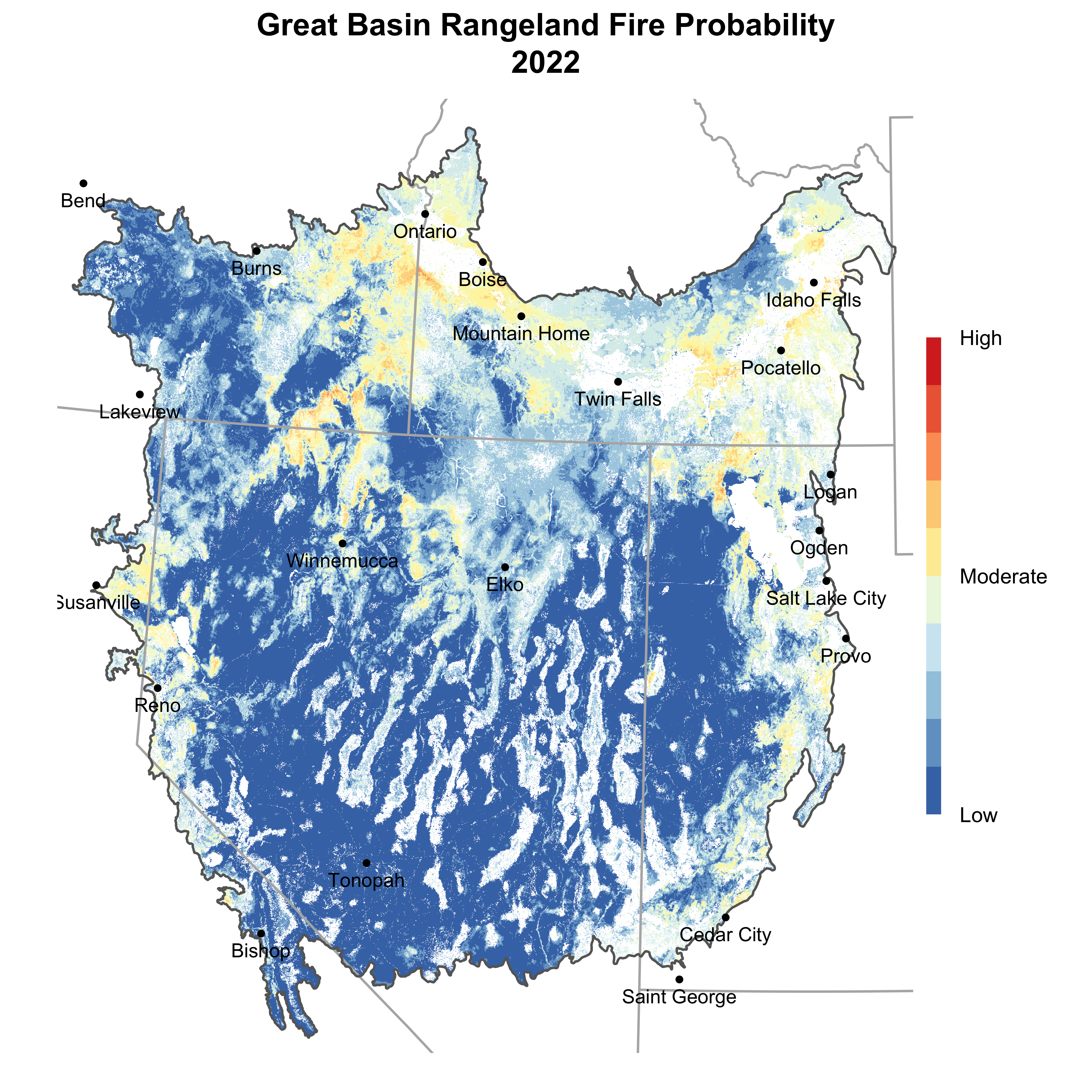Great Basin rangeland fire
probability